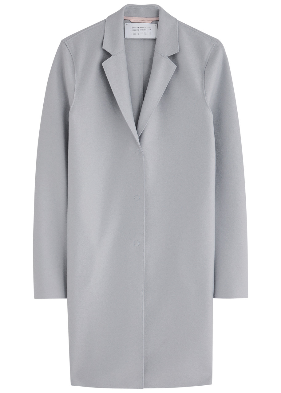 Harris Wharf London Cocoon Wool Coat - Mid Grey - IT L
