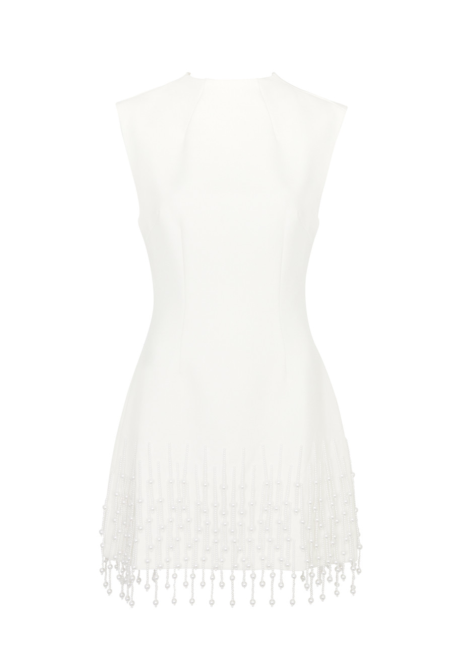 Odd Muse Ultimate Muse Embellished Stretch-crepe Mini Dress - White - M