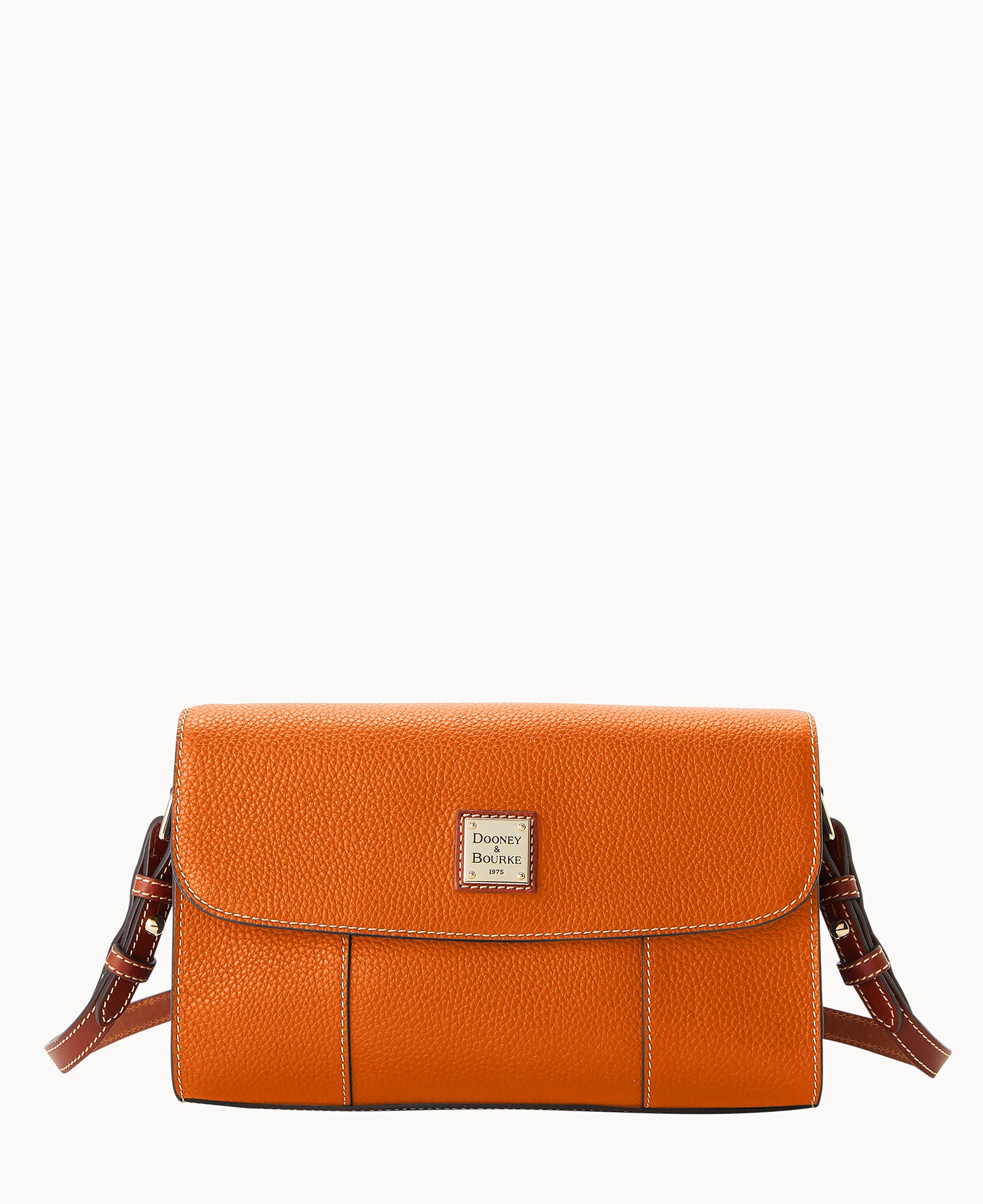 Dooney & Bourke Women's Pebble Grain Casey Clutch Wallet Bag in Clementine