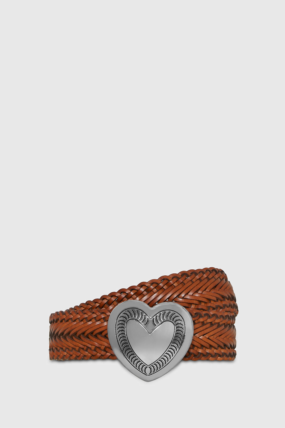 Rebecca Minkoff Woven Heart Buckle Belt