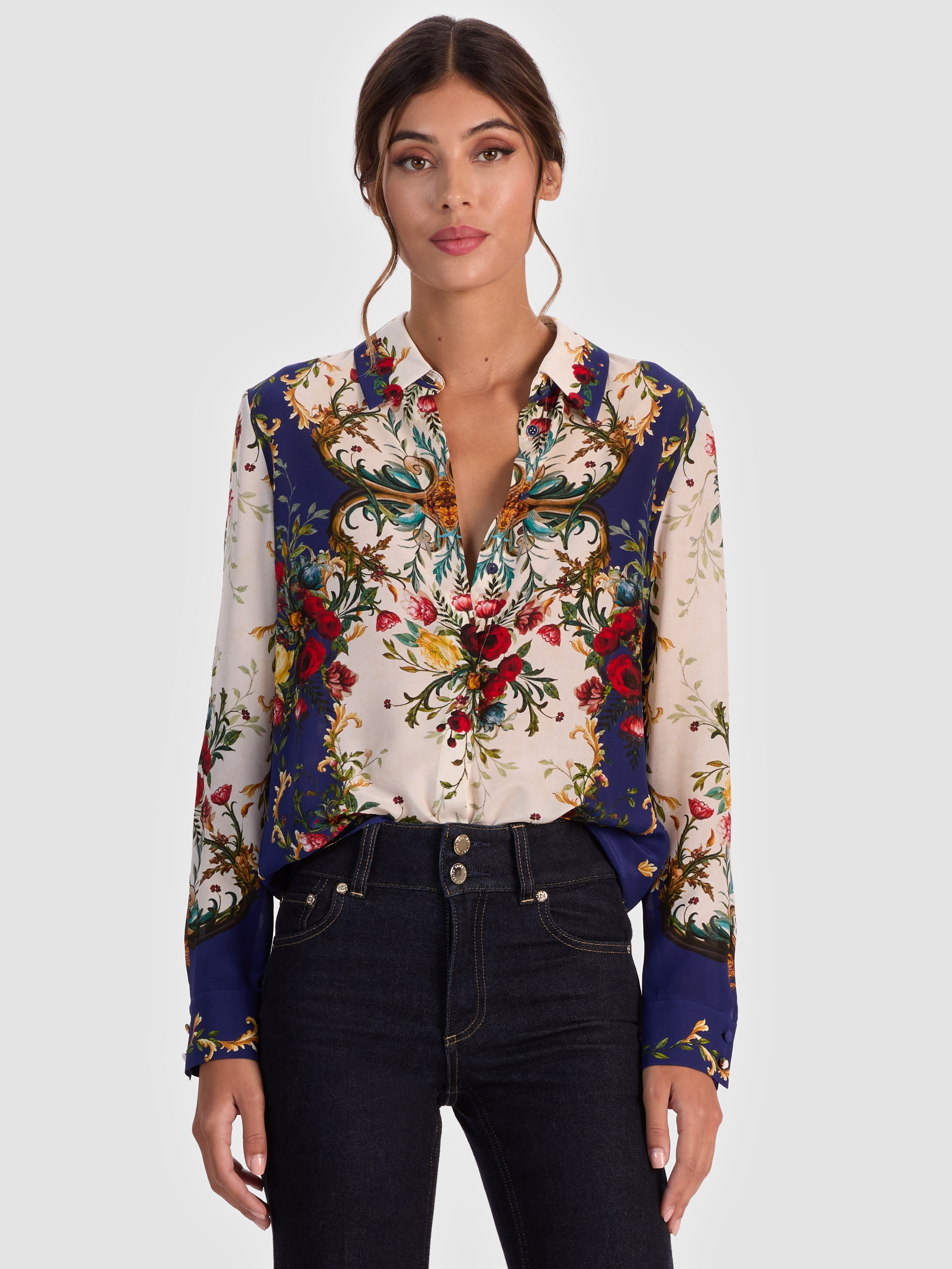 alice + olivia WILLA SILK BLOE