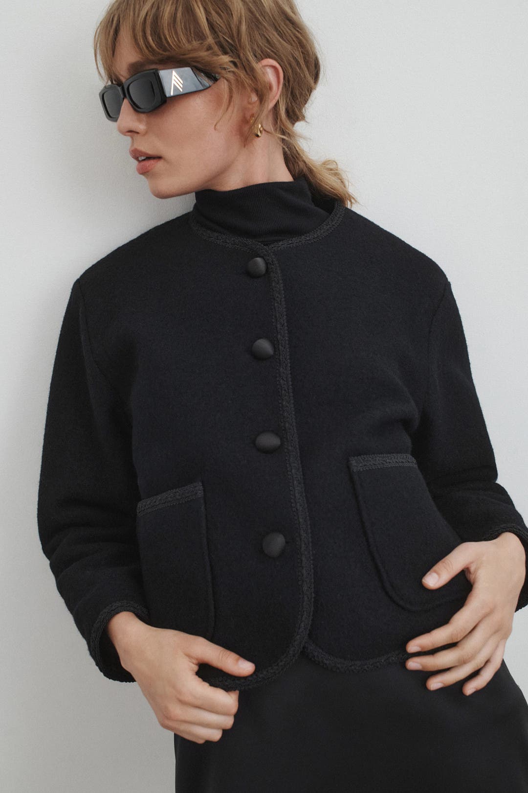 Ciao Lucia Simona Coat Black