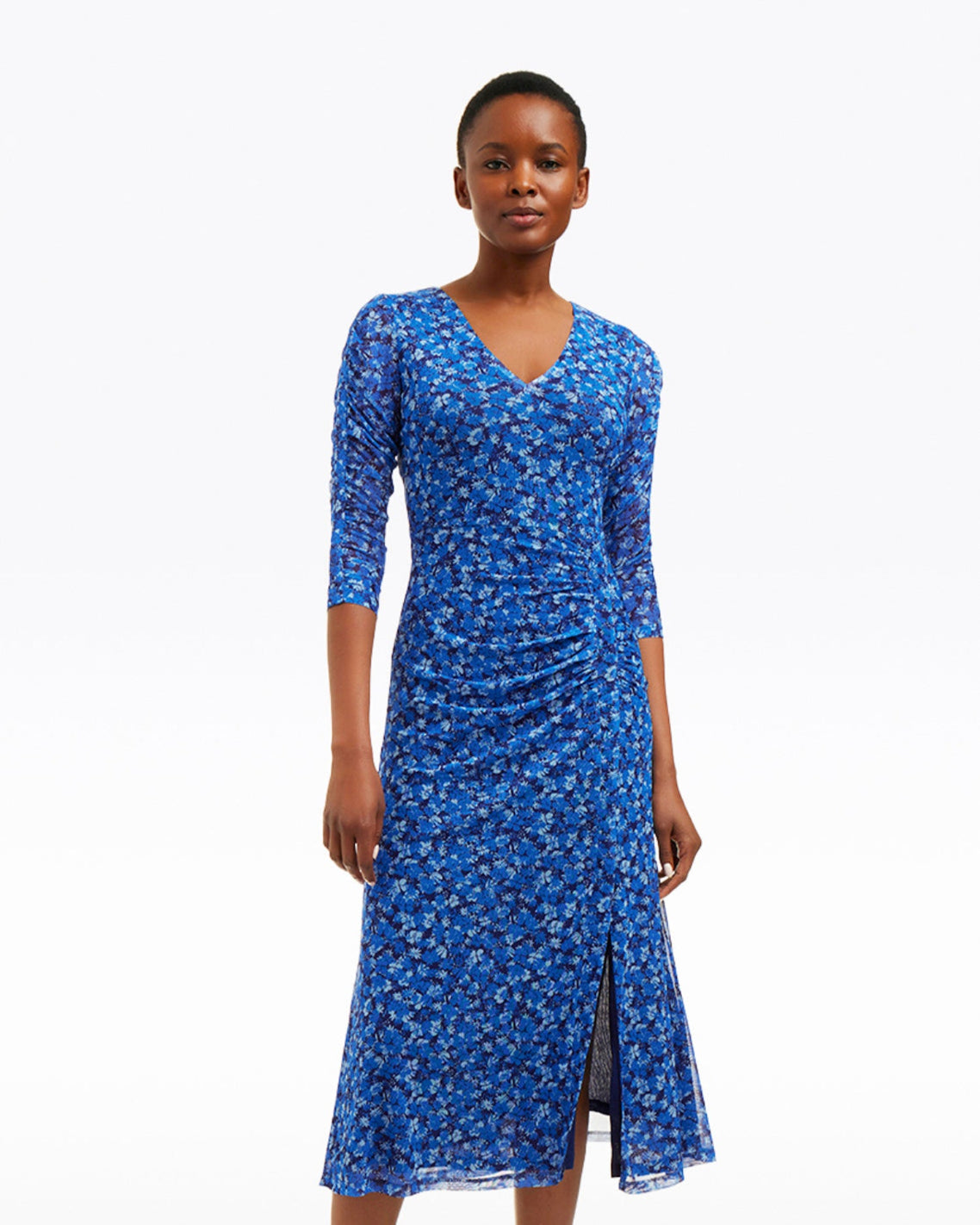 Selena V-Neck Midi Dress