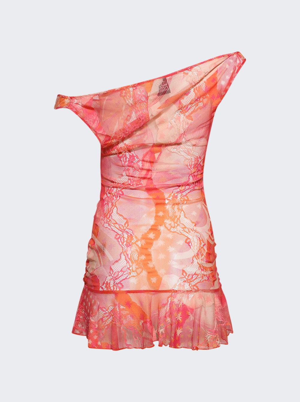Toronja Lace Mini Dress Pink
