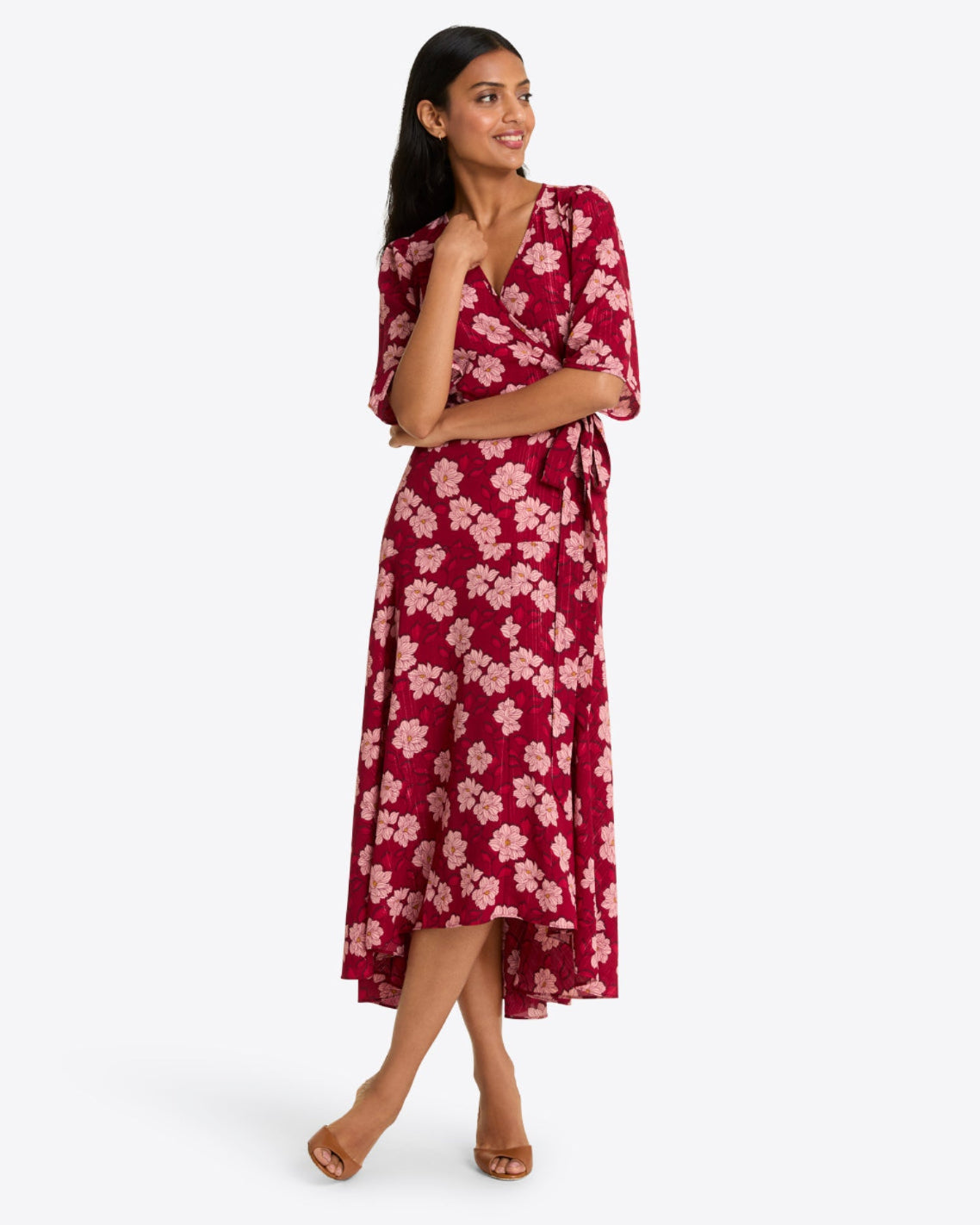 Fiona Wrap Midi Dress