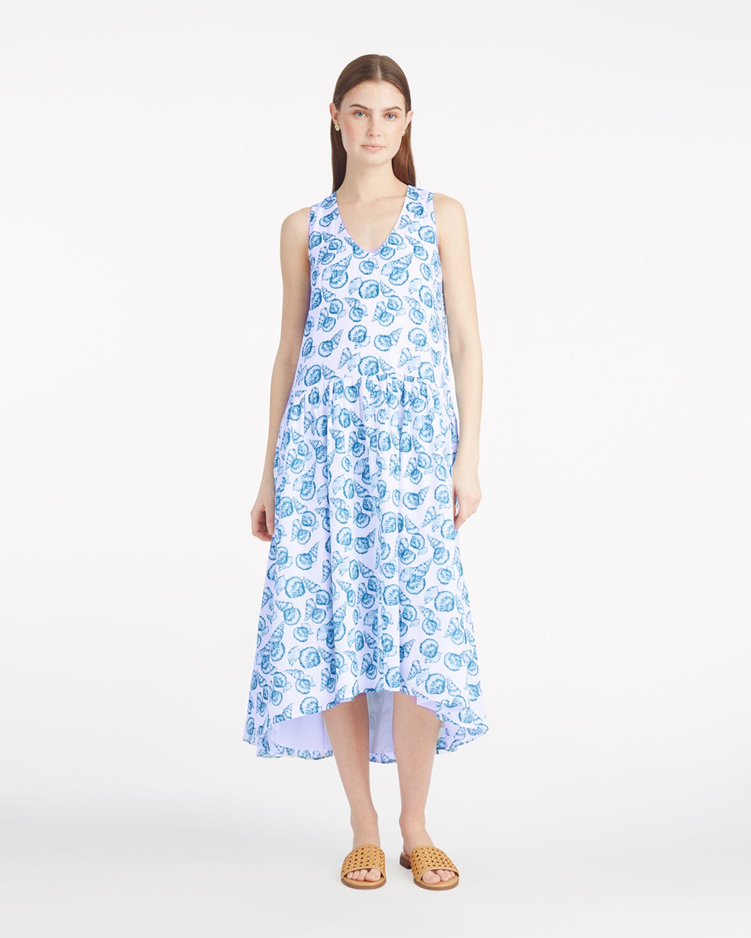 Skipper V-Neck Midi Dress