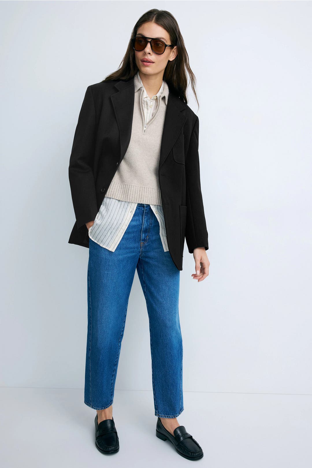 Dunst Oversized Wool Blazer Black