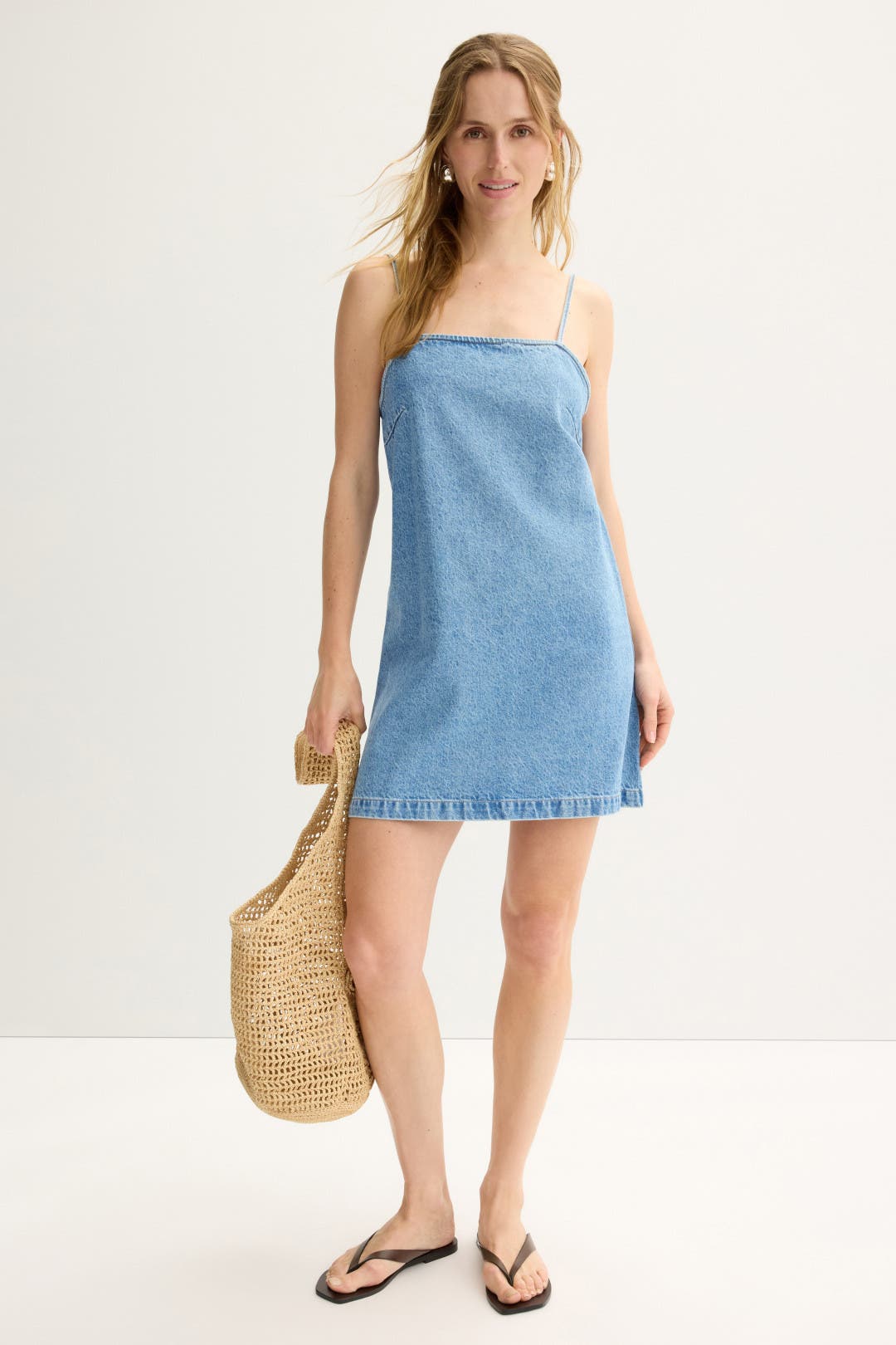Joe's Jeans Denim Shift Dress Blue