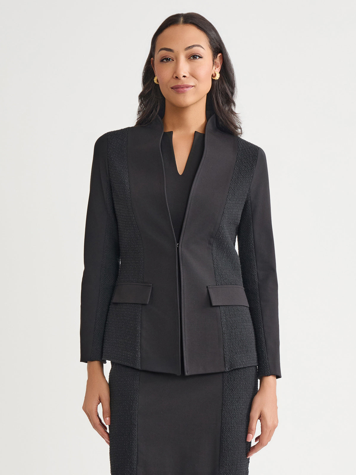 Mixed Media Blazer