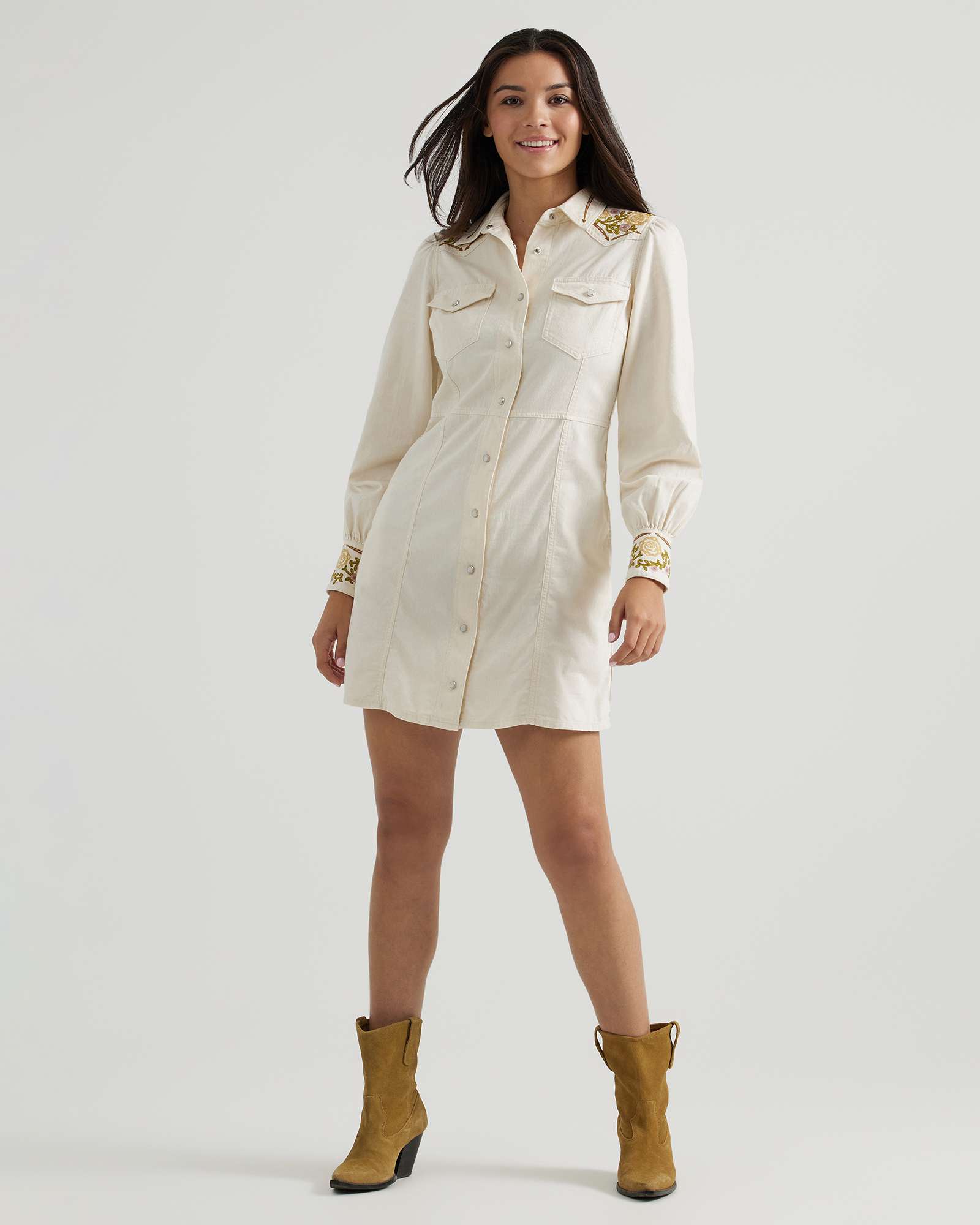 Wrangler x Yellow Rose by Kendra Scott Embroidered Dress