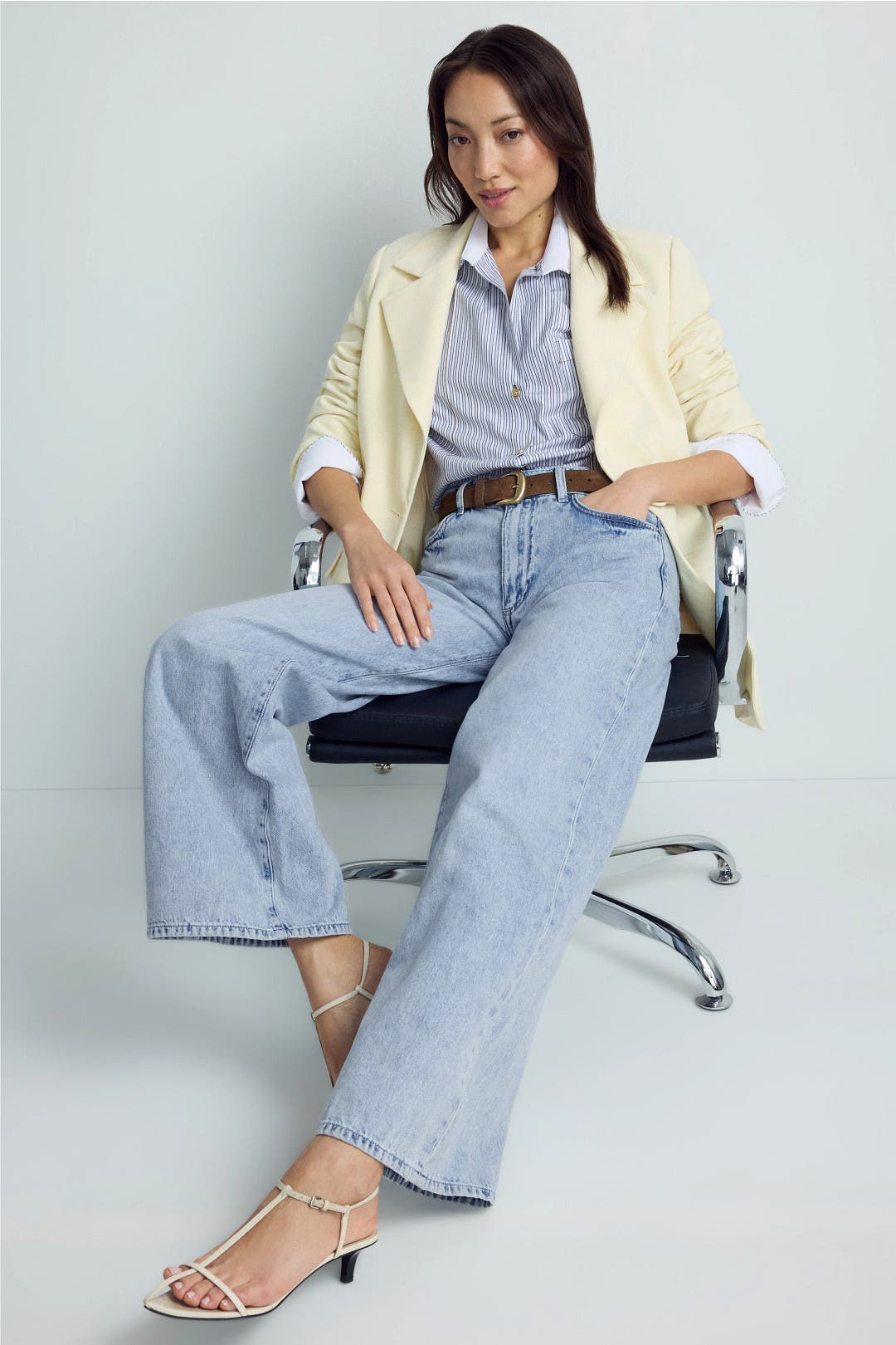 LE Jean Alexa Boyfriend Jeans Blue