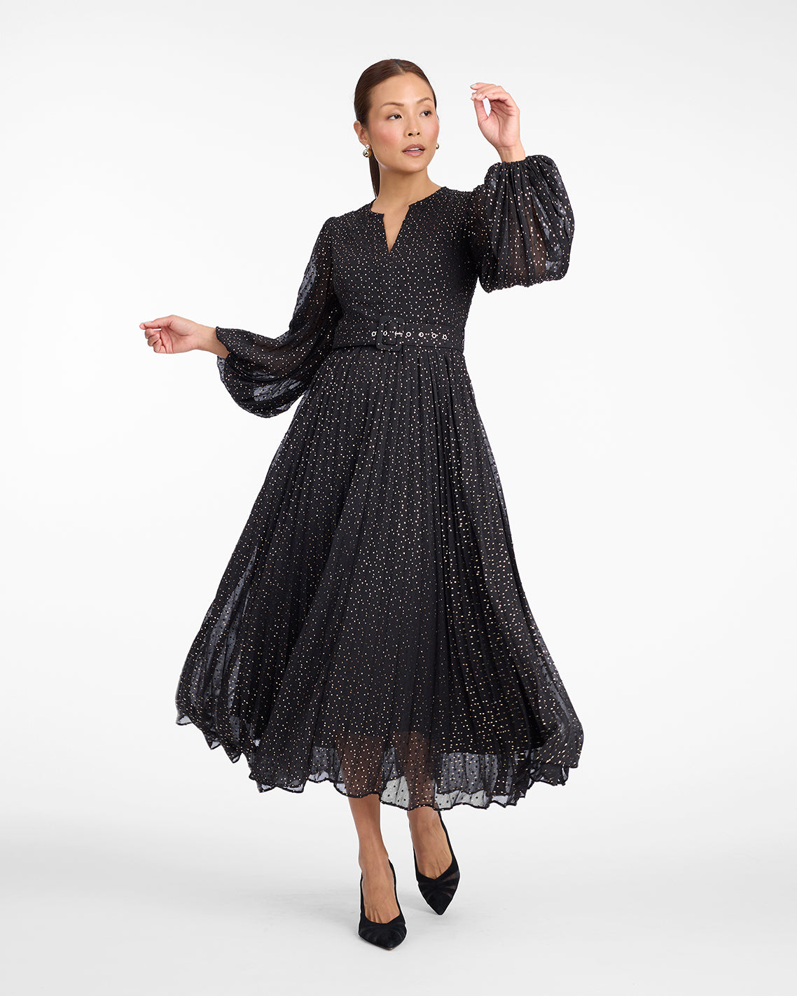 Maybelle Belted Midi Dress