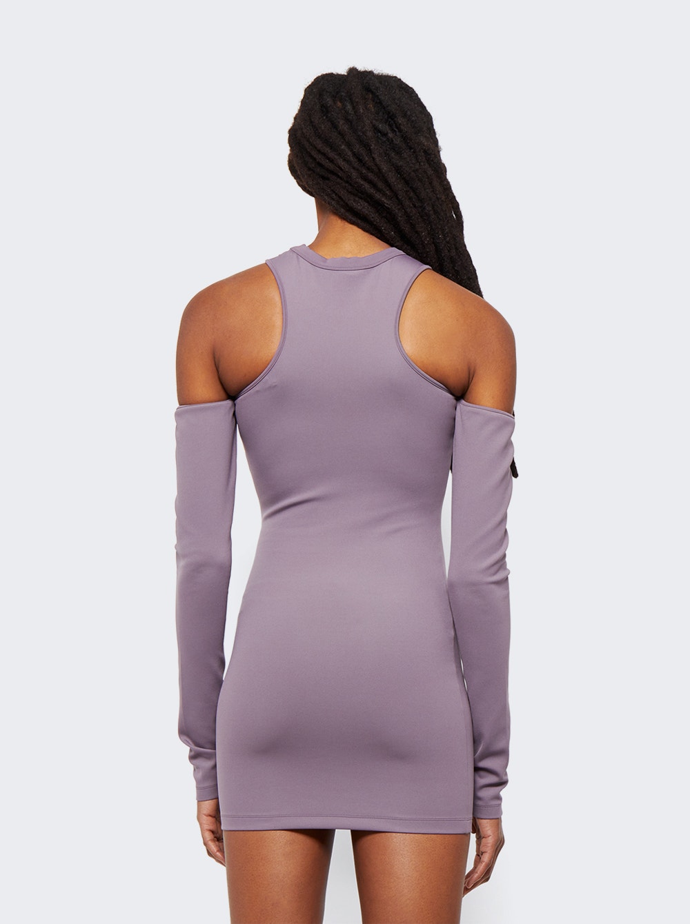 Sleek Asymmetric Mini Dress