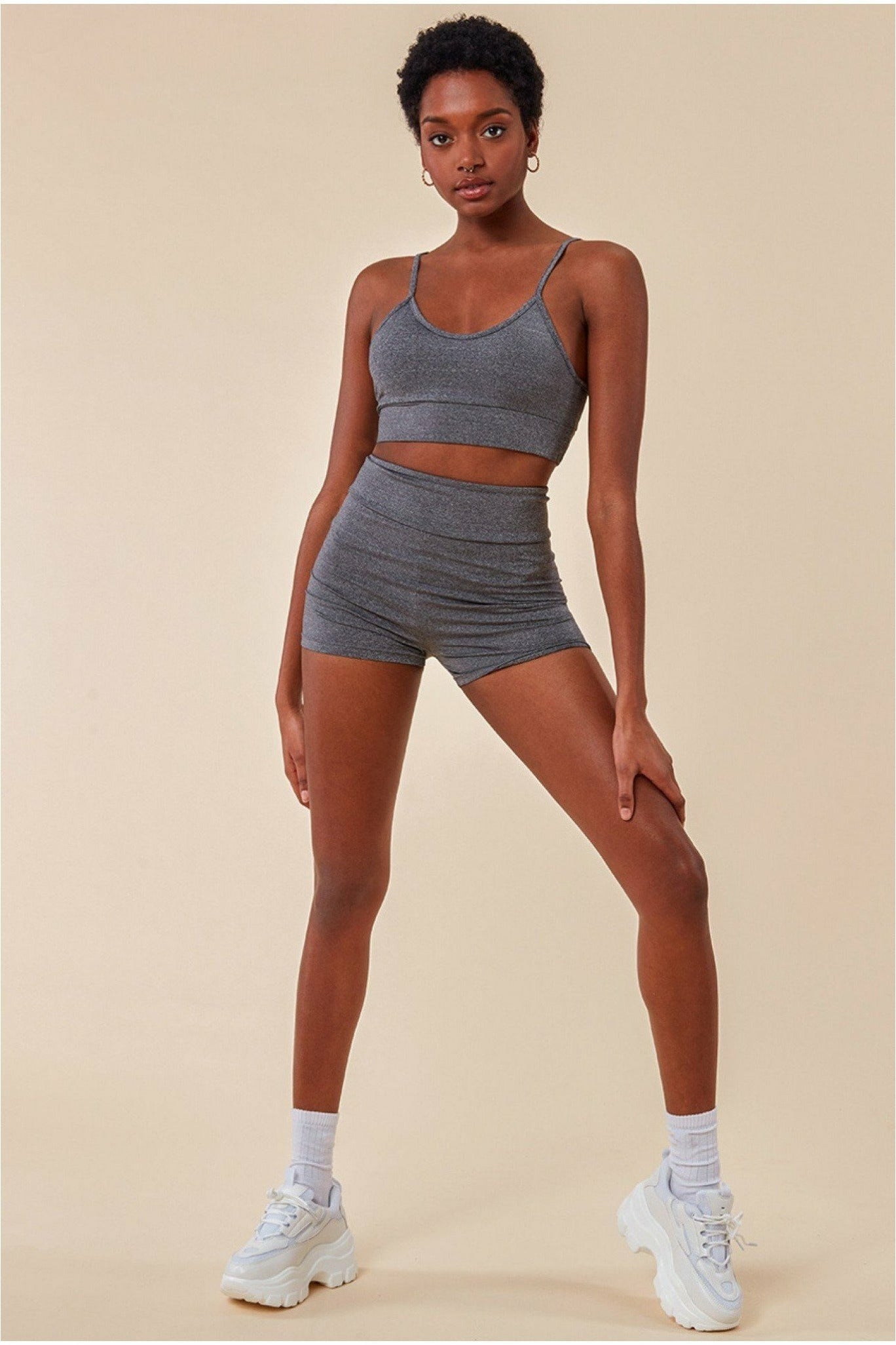 Cosmochic Cropped Bralette & Cycle Short Set