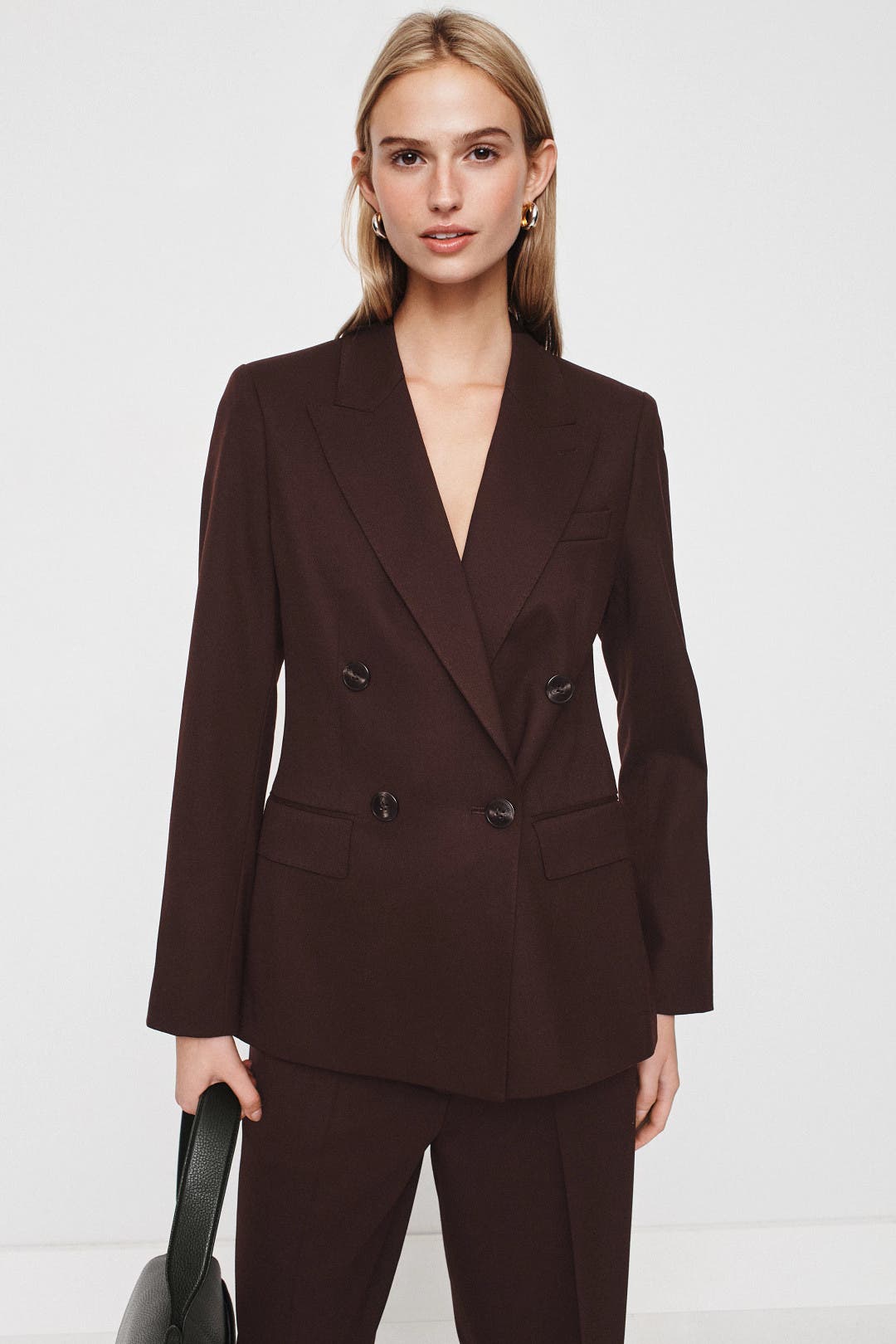 Reiss Solene Oversized Blazer Purple