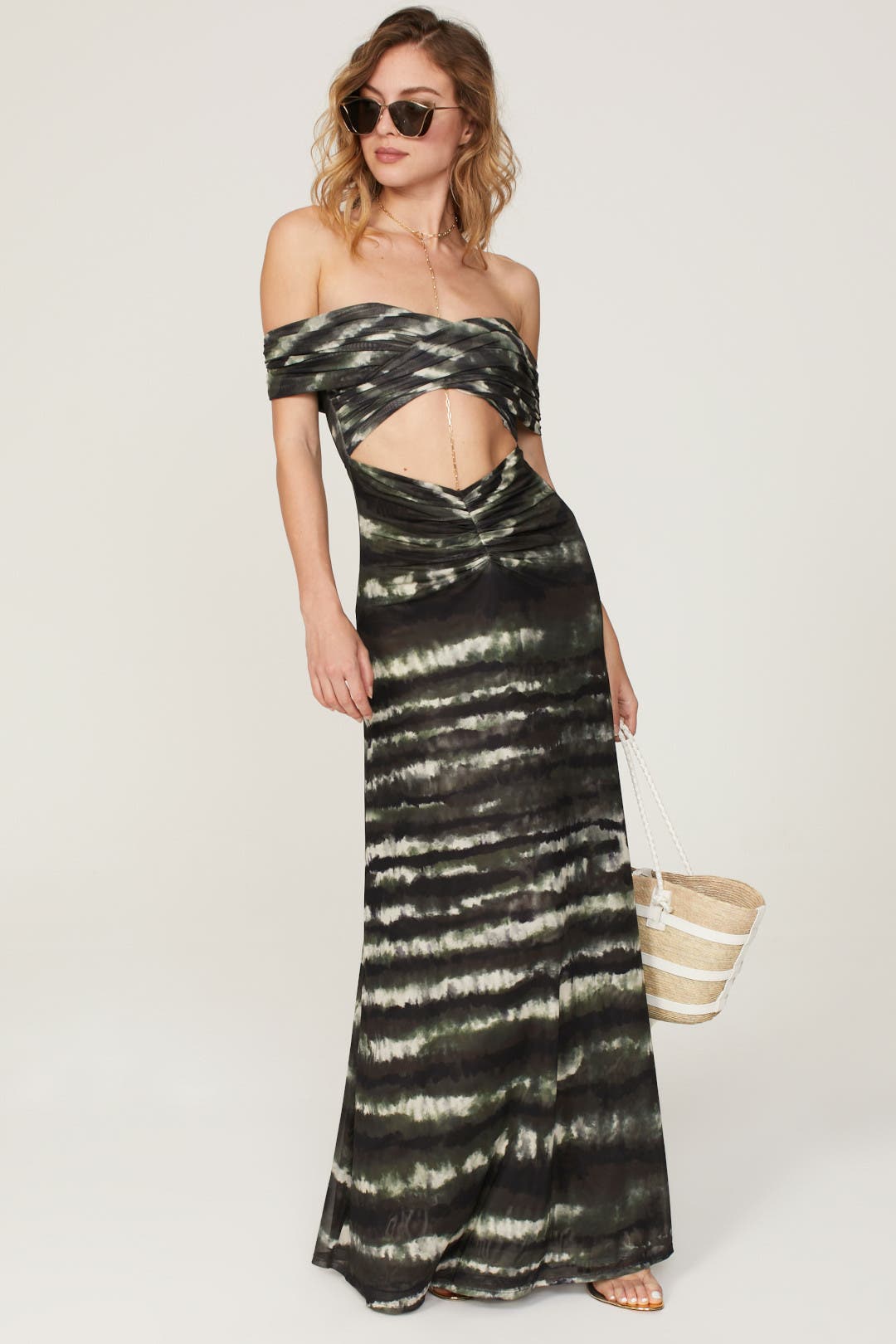 Ronny Kobo Beatriz Dress Black-multicolored-print