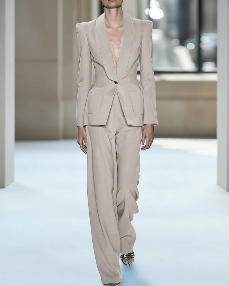 Modern Versatile Styles Blazer and Pants Set