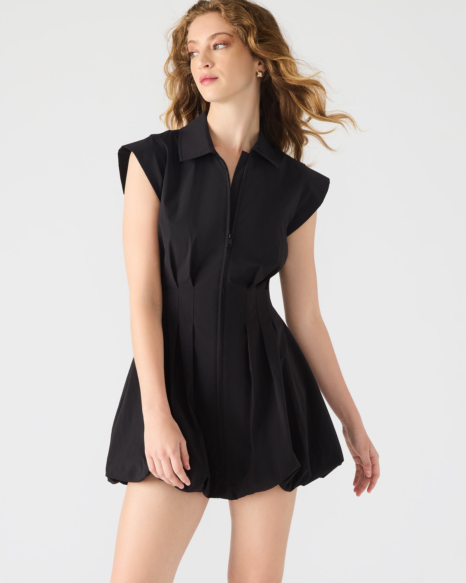 Steve Madden Women's Dyanne Dress Sleeveless Bubble Dresses - Black - Size Small - ElastaneNylon