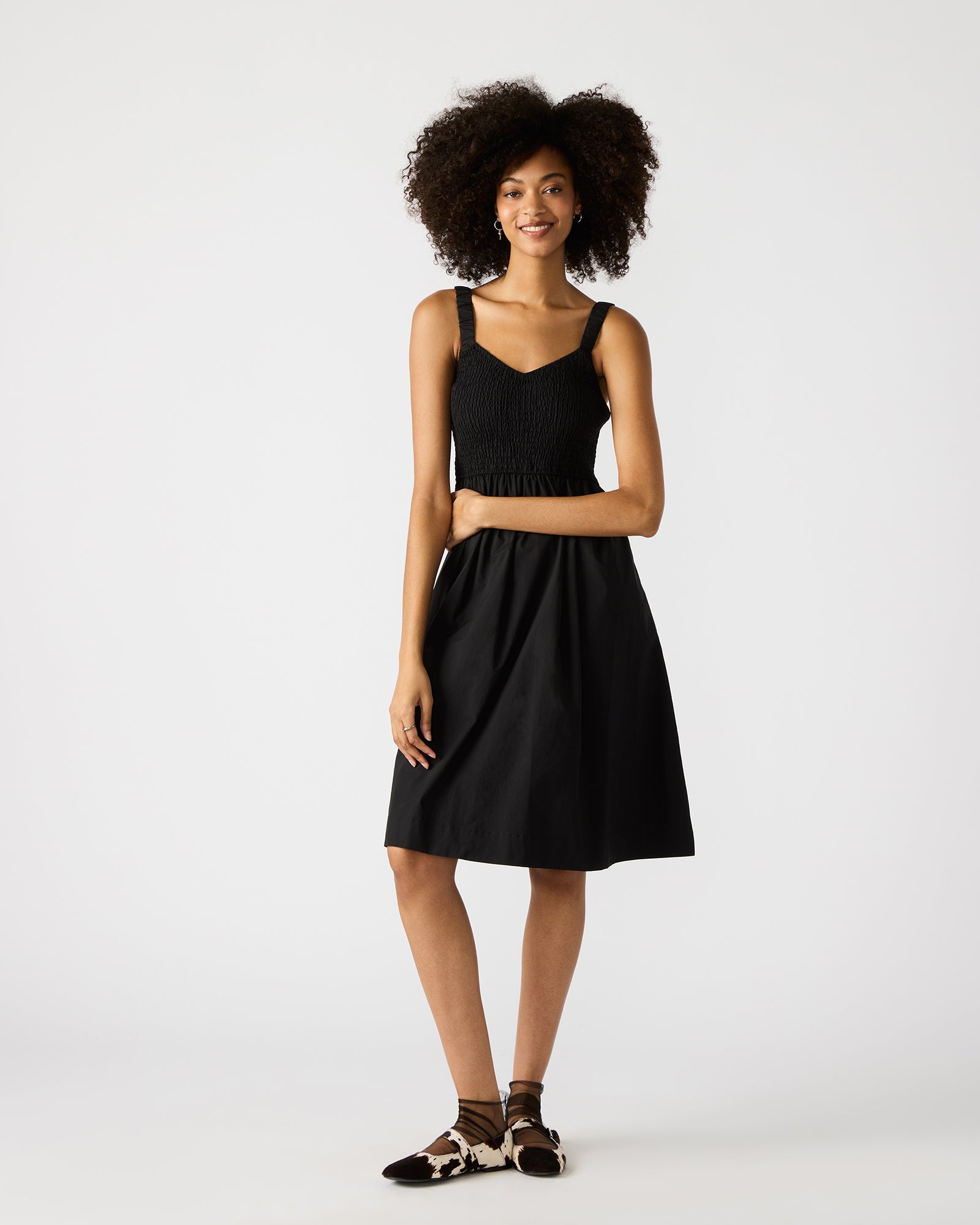 Steve Madden Women's Fleur Sleeveless Flowy Dress - Black - Size Small