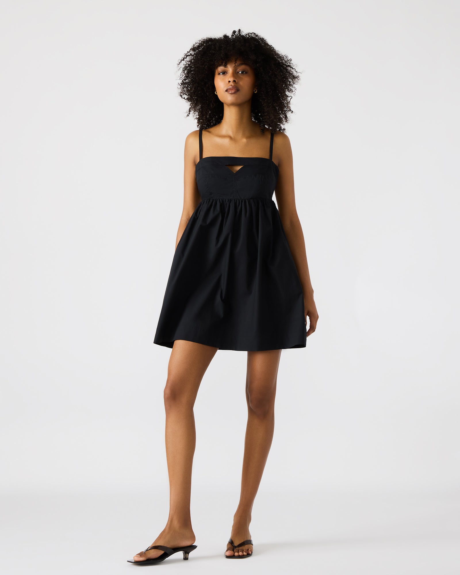 Steve Madden Women's Meadow Sleeveless Flowy Dress - Black - Size Small