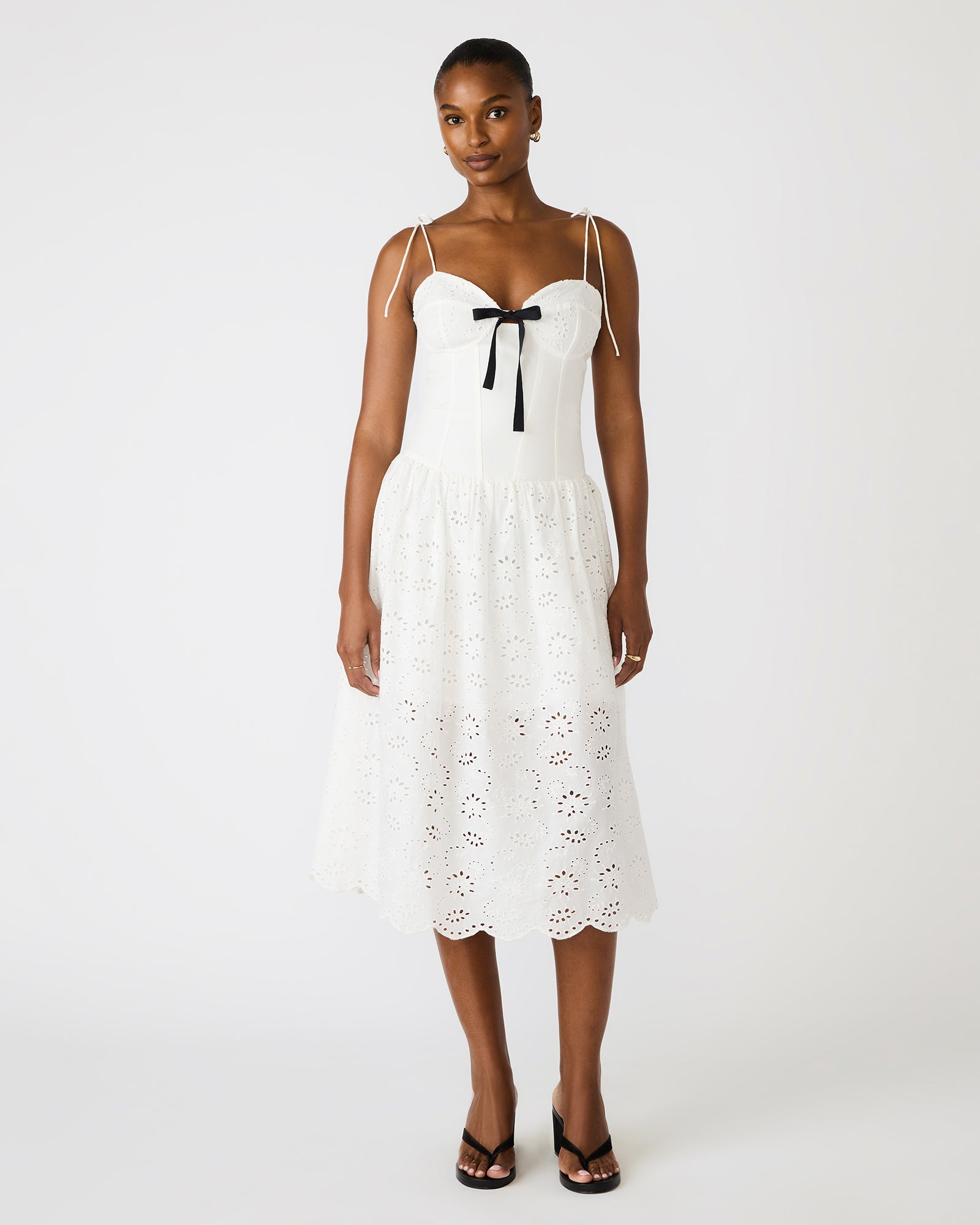 Steve Madden Women's Juliara Sleeveless Flowy Dress - White - Size