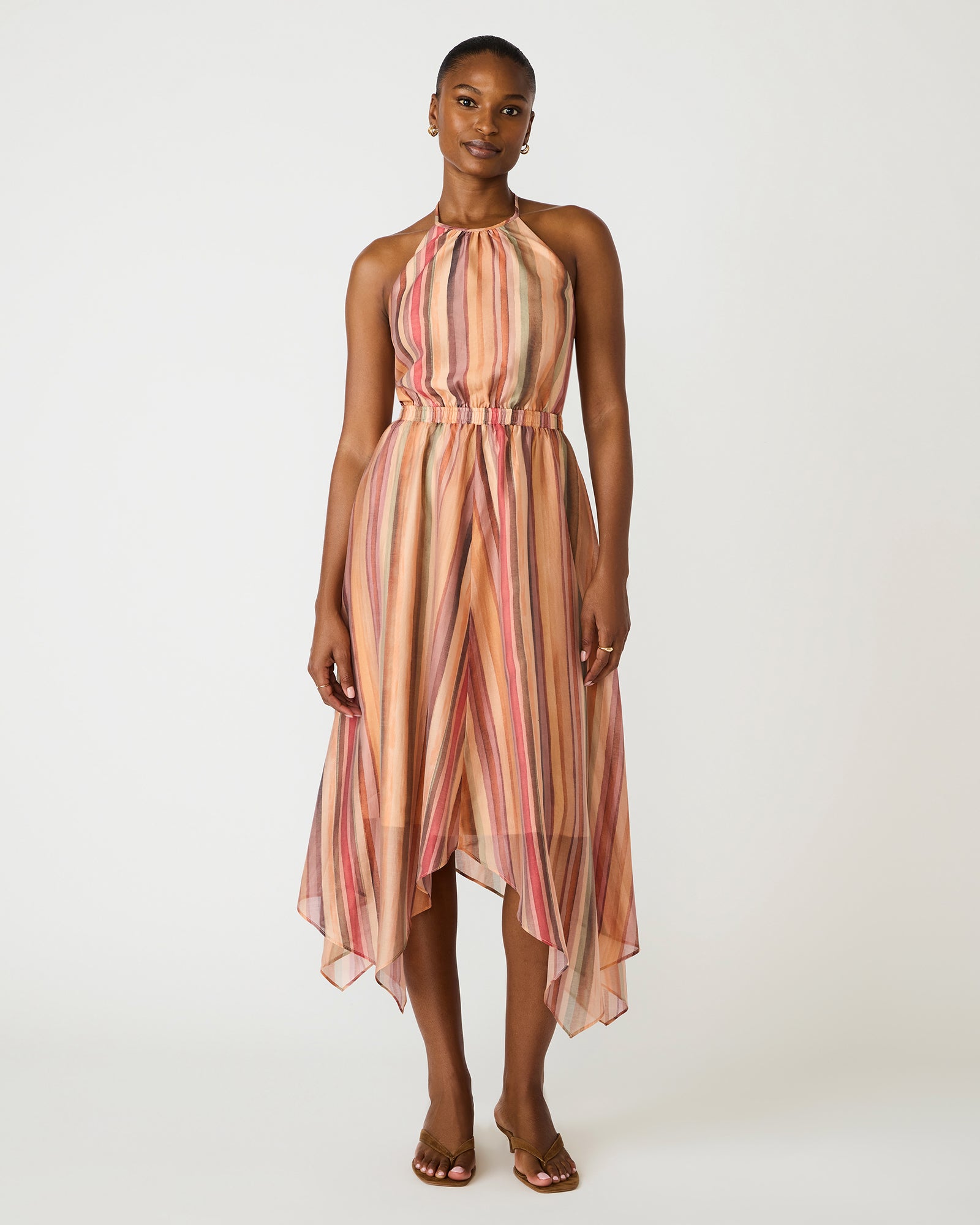 Steve Madden Women's Dalina Sleeveless Flowy Dress - Stripe Multi - Size