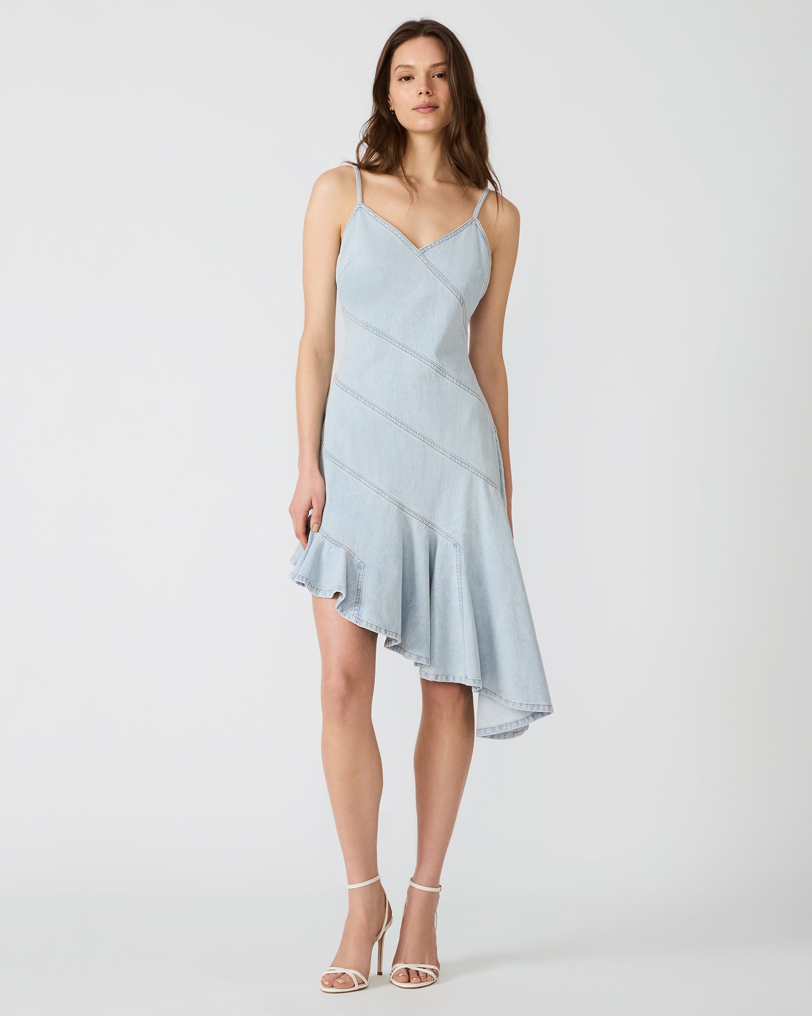 Steve Madden Women's Ellis Dress Sleeveless Denim Dresses - Hazey Blue - Size