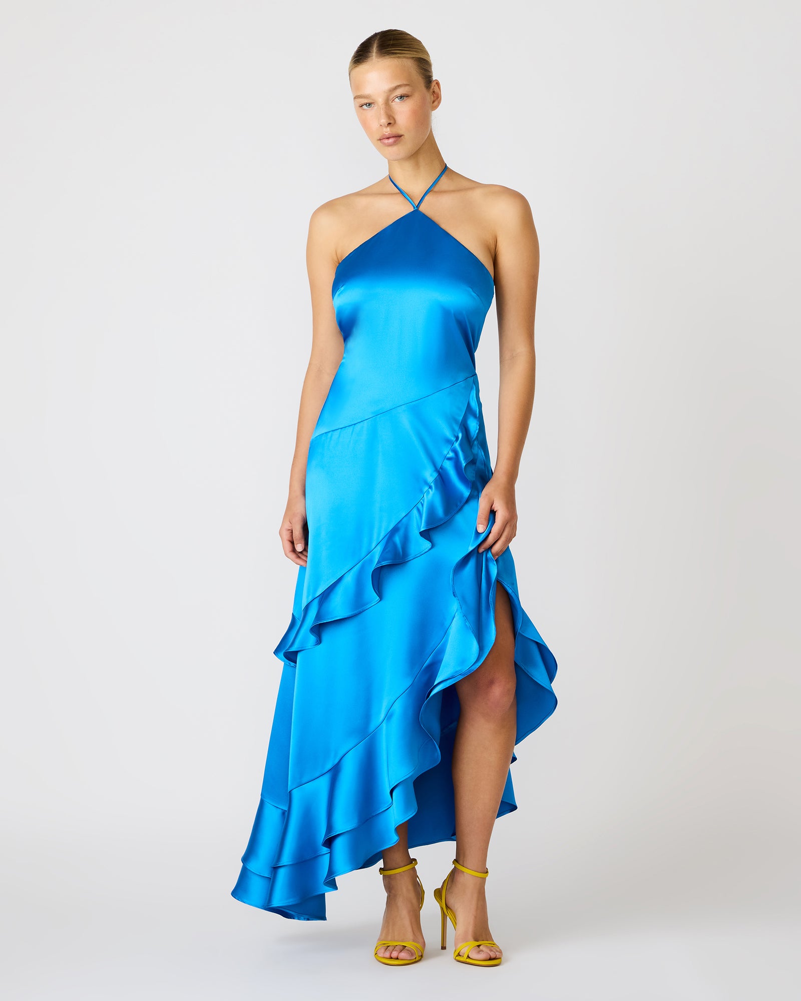 Steve Madden Women's Caspia Dress Blue Sleeveless Dresses - Bluing - Size