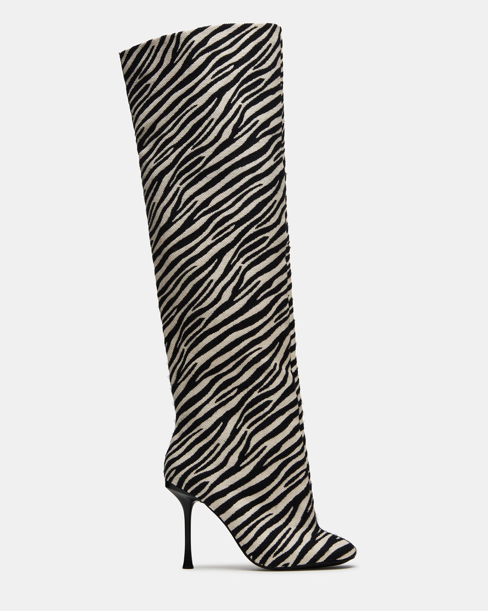 Steve Madden Women's Alluring Square Toe Boots - Zebra - Size
