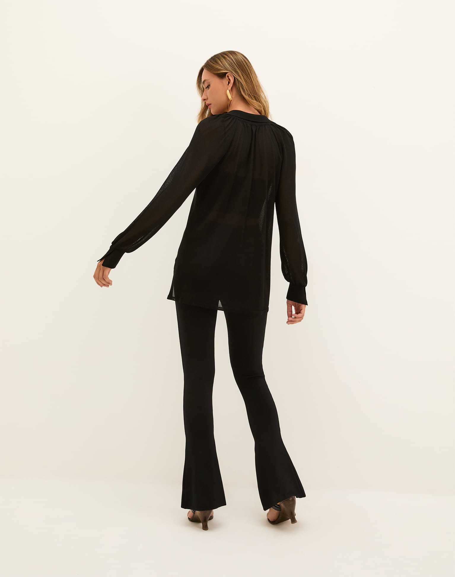 P Knit Sia Cardigan - Black, Size: