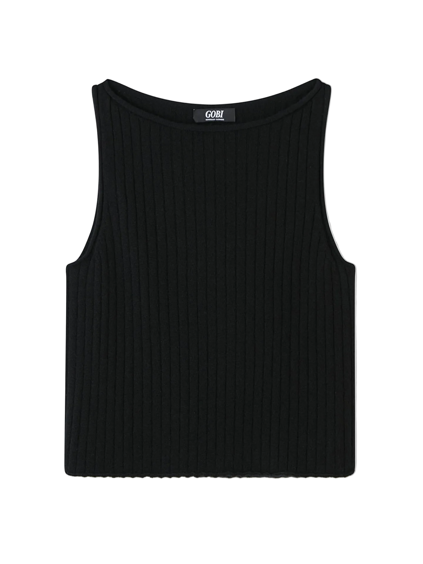 Cashmere Crop Top - L Black WK-