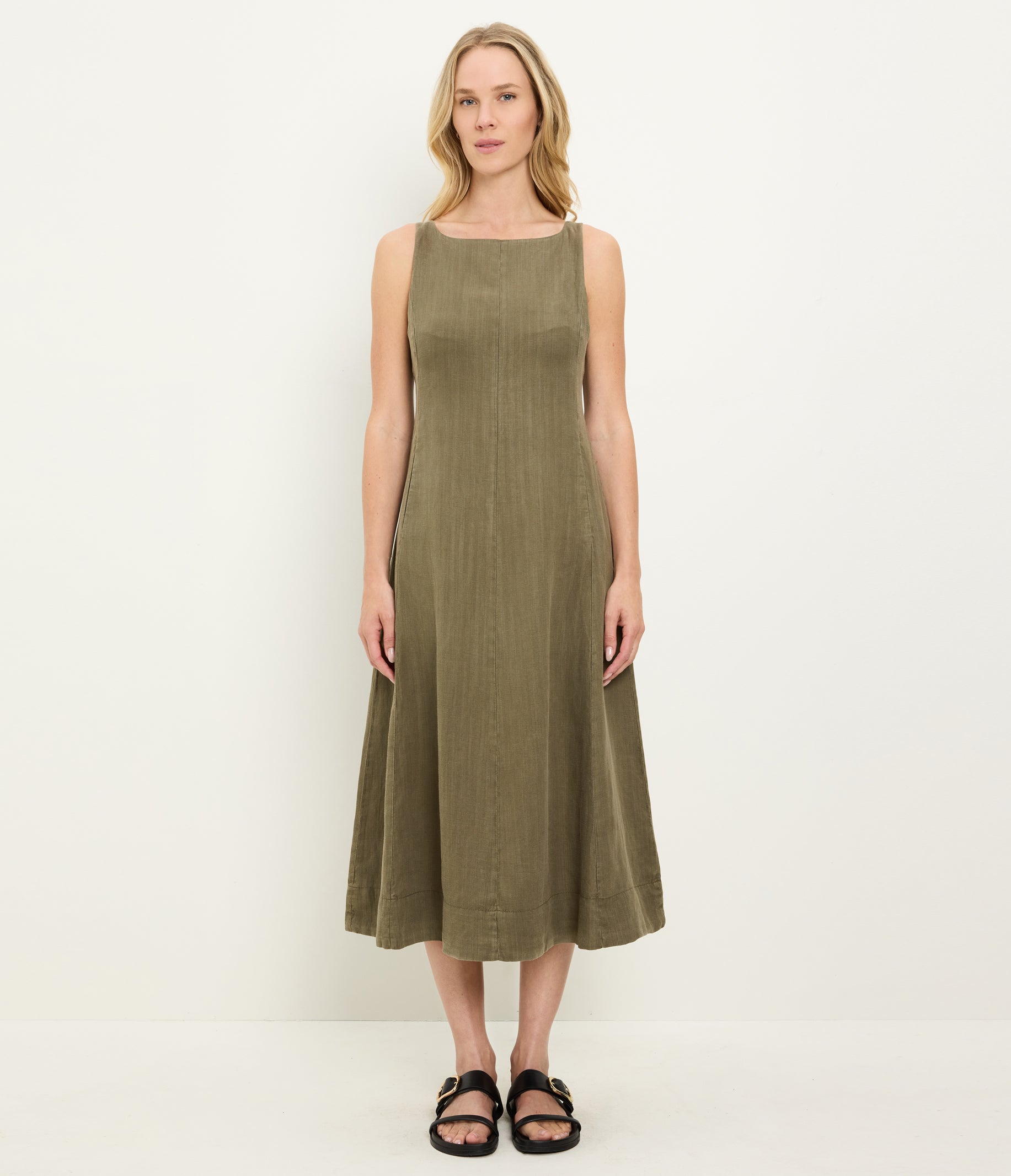 Palmira Linen Midi Dress