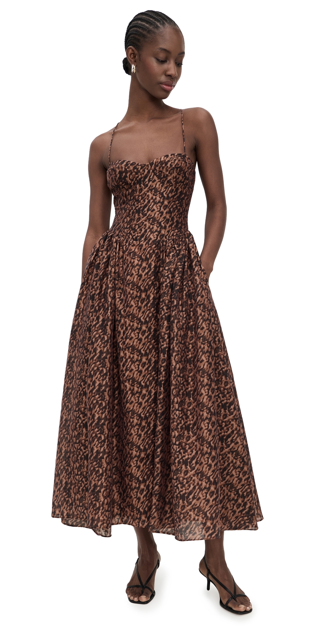 BARDOT Estie Printed Maxi Dress B Leopard