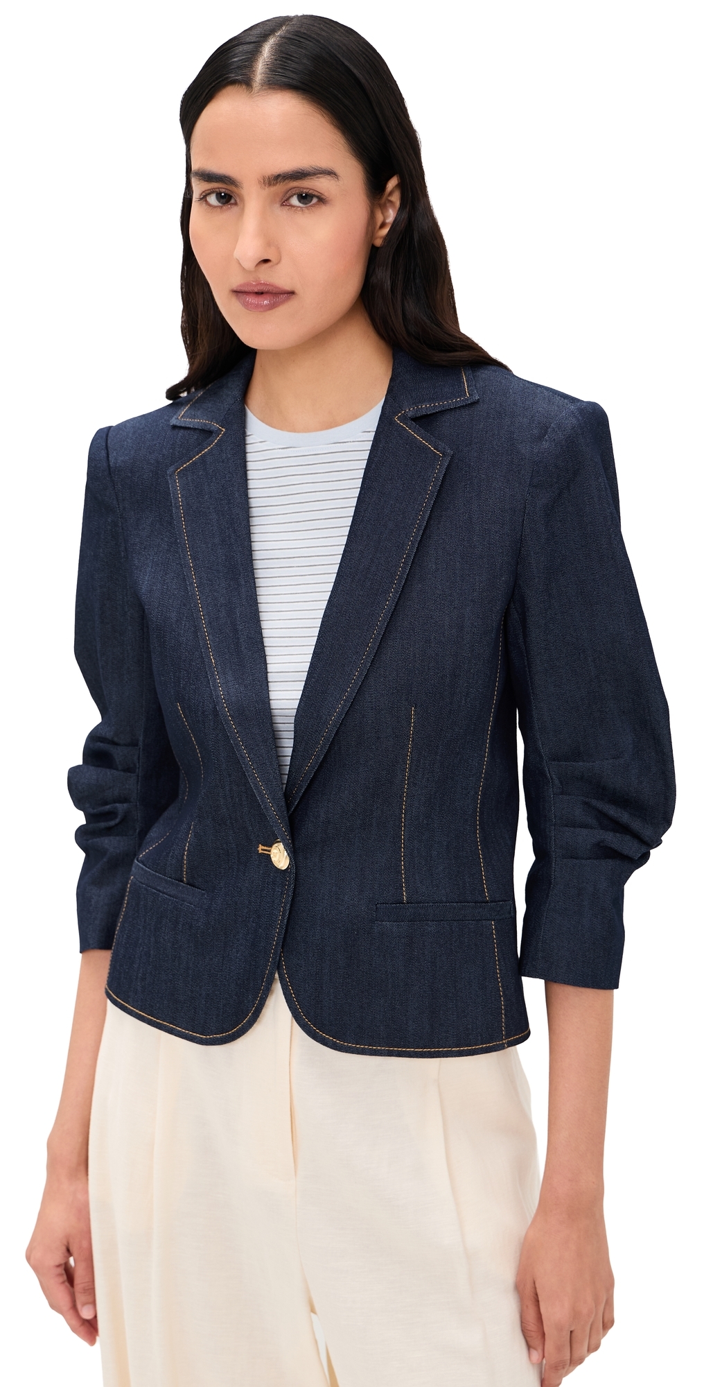 Cinq à Sept Petit Denim Khloe Blazer Indigo