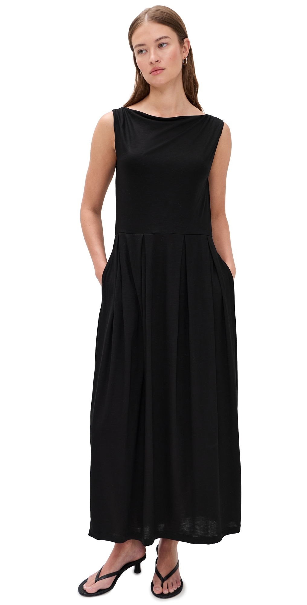 House of Dagmar Square Neck Dress Black X