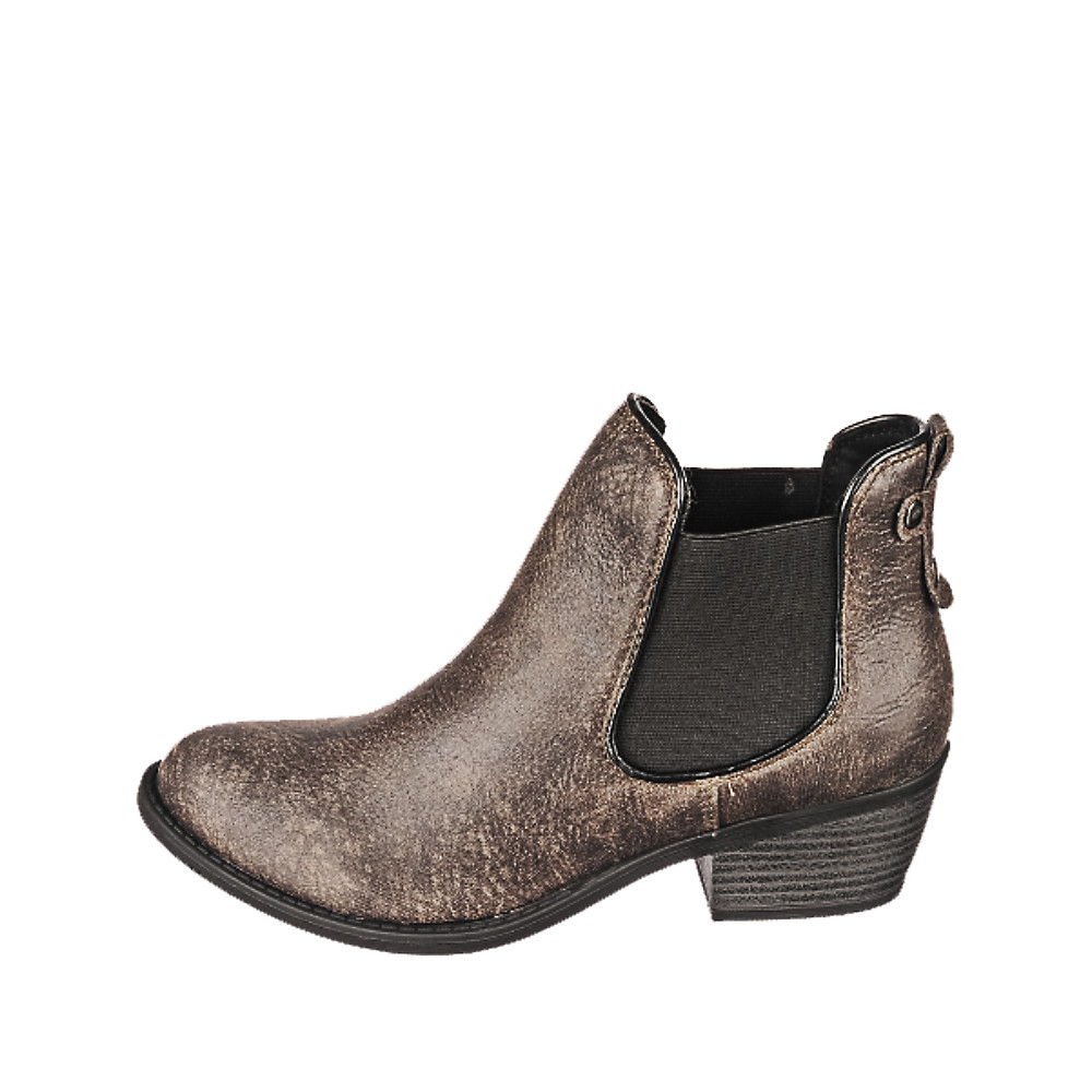 Women Women's Chelsea-S Low Heel Ankle Boot Dark Taupe Boots Brown