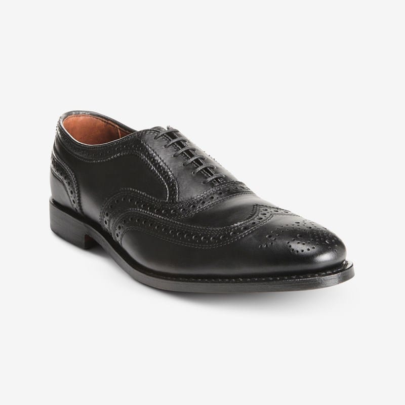 Allen Edmonds McAllister Wingtip Oxford Dress Shoe in Black Leather, size . A