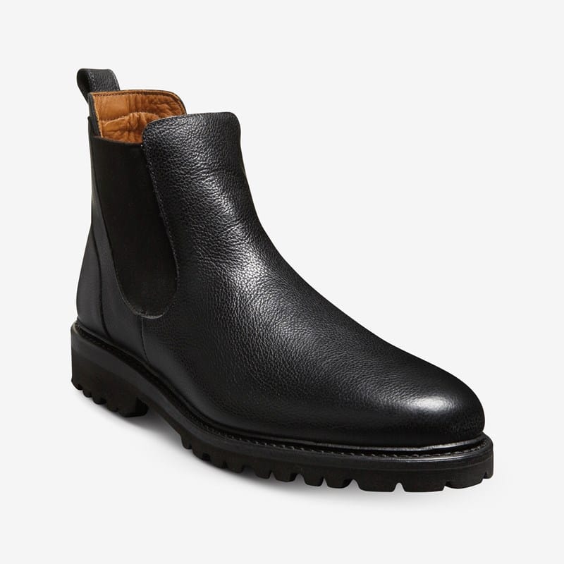 Allen Edmonds Grafton Chelsea Boot Boots in Black Leather, size . D