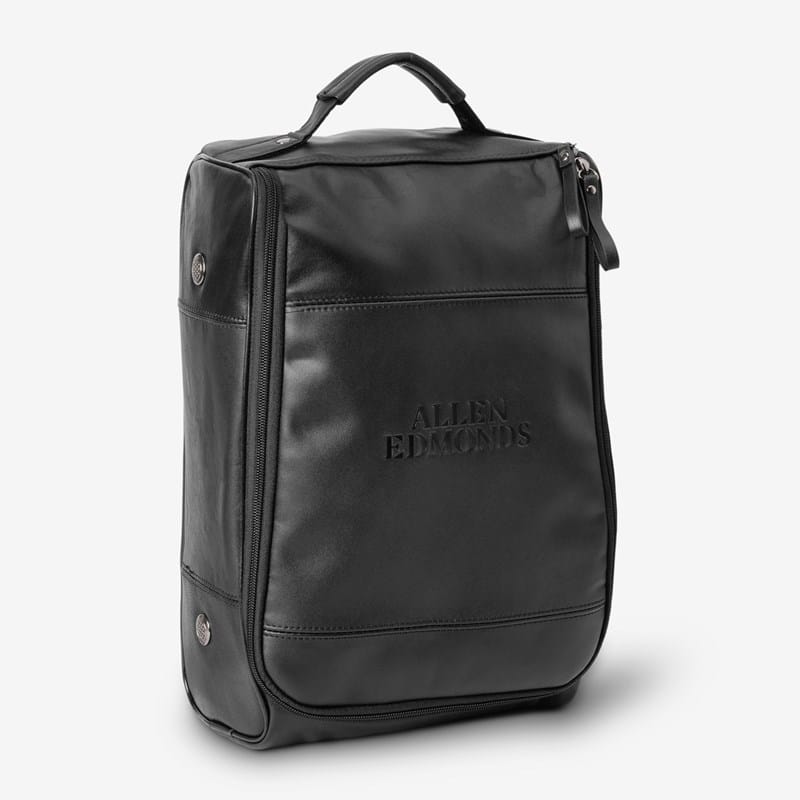 Allen Edmonds Travel Shoe Bag in Black, Leather