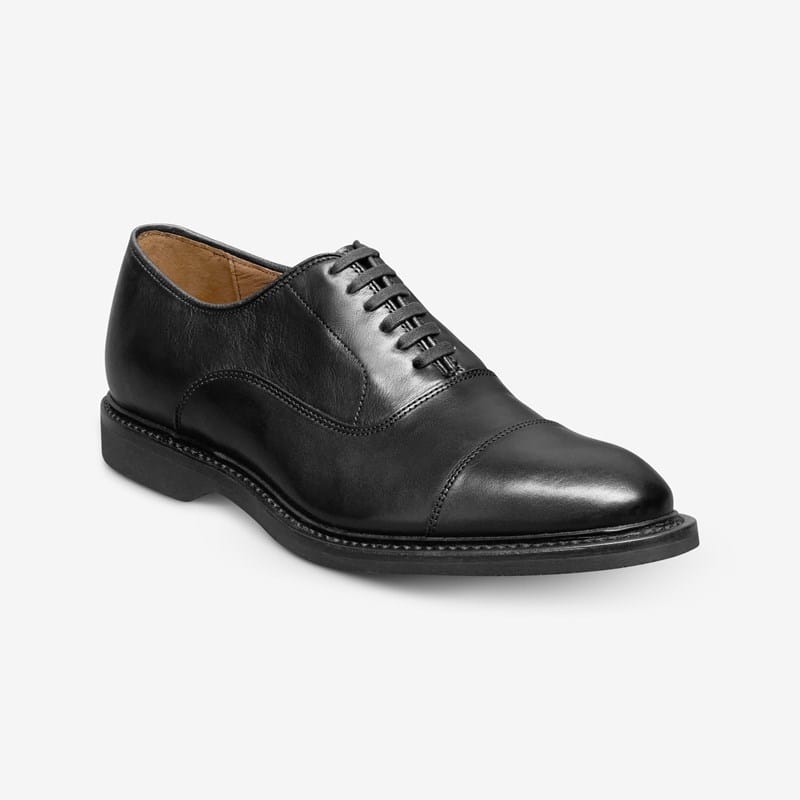 Allen Edmonds Park Avenue Verse Cap-toe Oxford Dress Shoe in Black Leather, size . E
