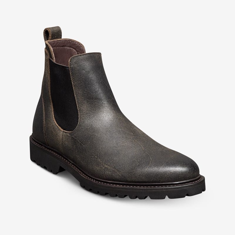 Allen Edmonds Grafton Chelsea Boot Boots in Husk Brown Leather, size . E