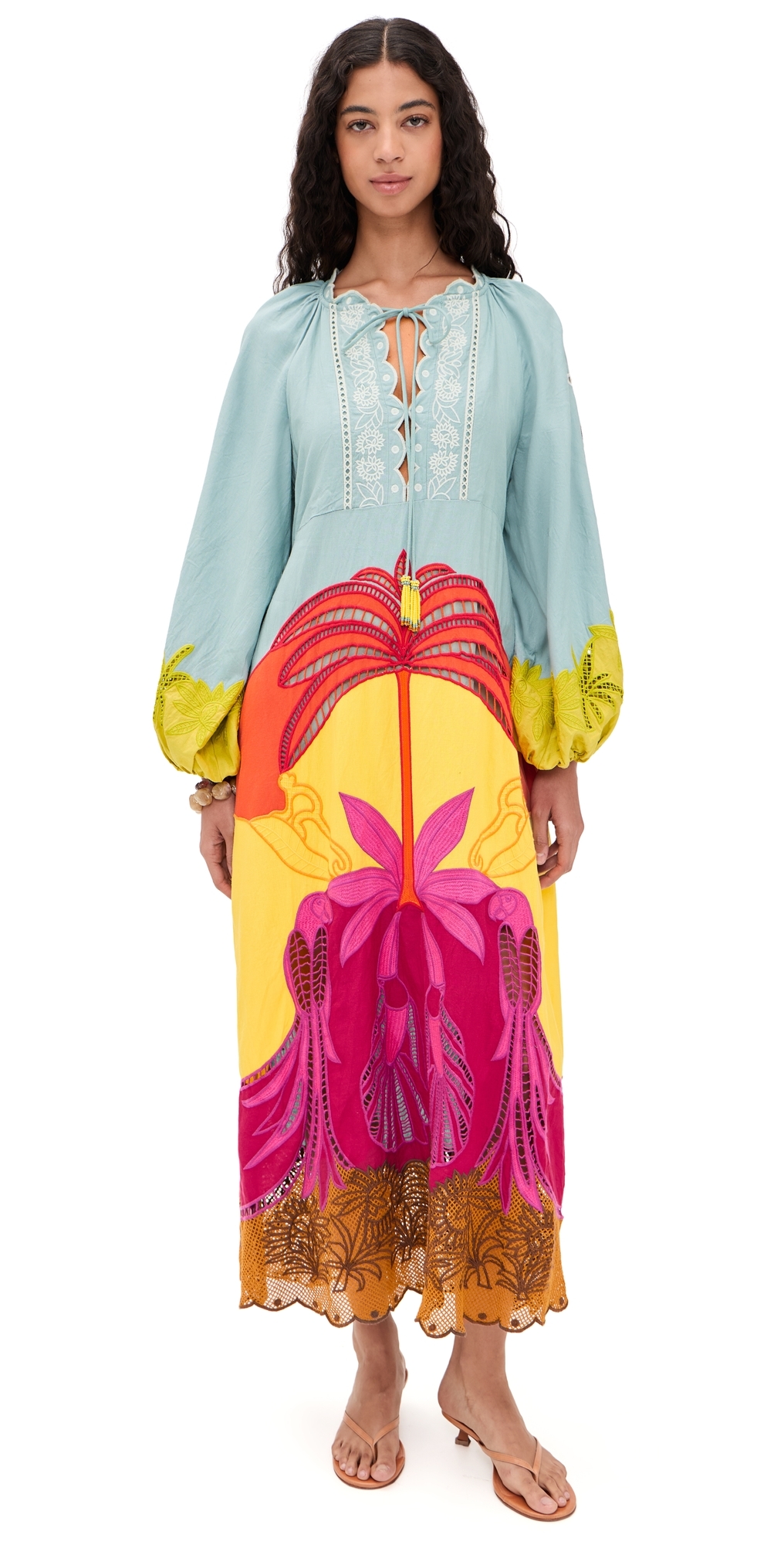FARM Rio Usiacuri Multicolor Richelieu Maxi Dress Usiacuri Multicolor X