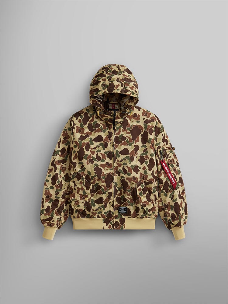 L-B HOODED GEN II BOMBER JACKET GREEN FROGSKIN CAMO