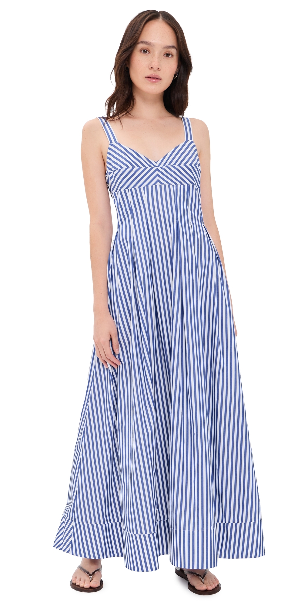 La Ligne Madeline Dress CobaltWhite
