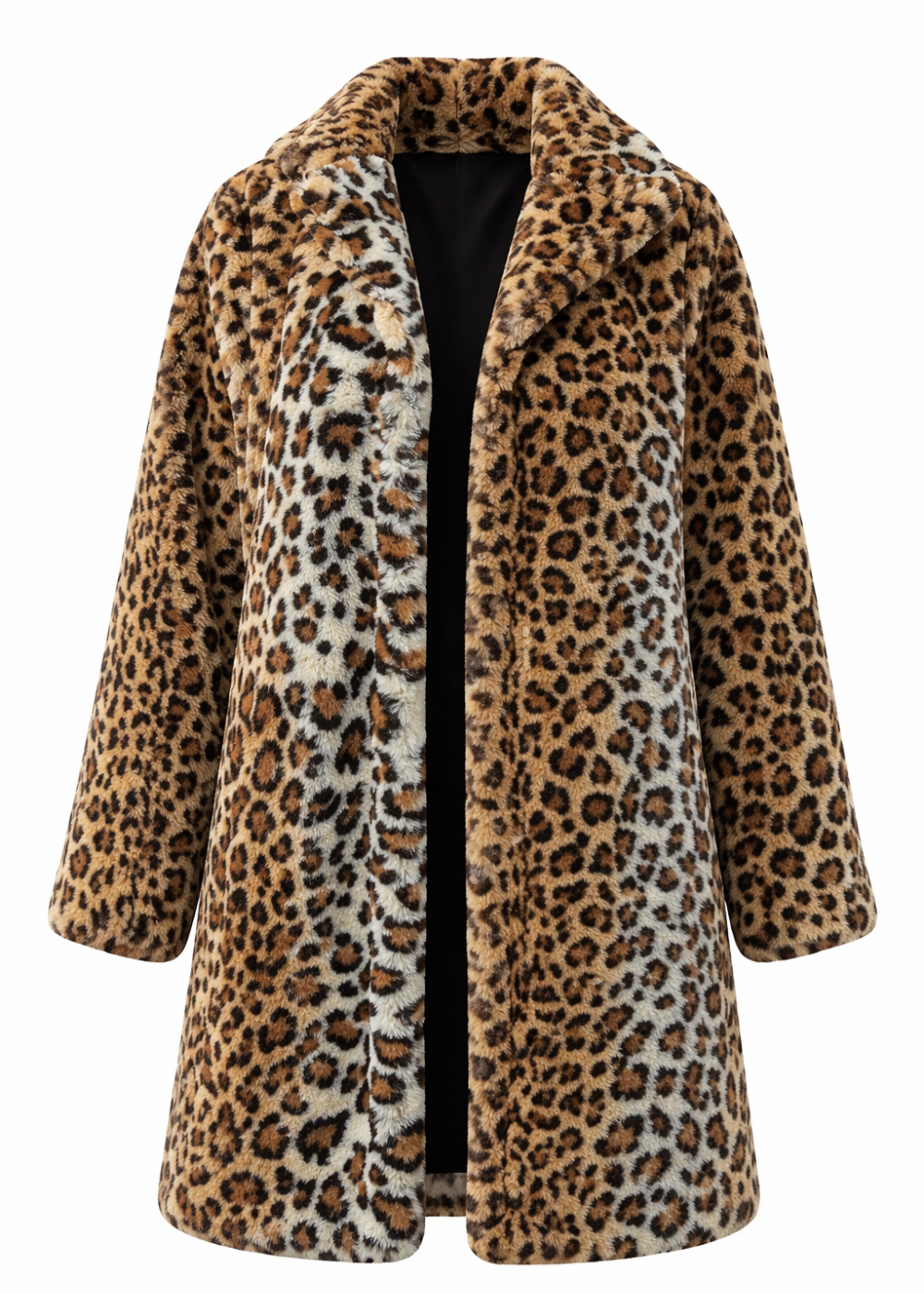 Wild One Leopard Faux Fur Coat - S Brown