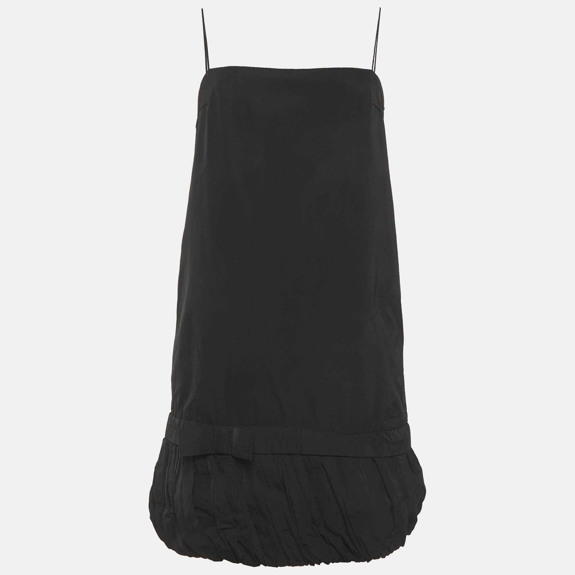 Stella McCartney Black Taffeta Mini Slip Dress