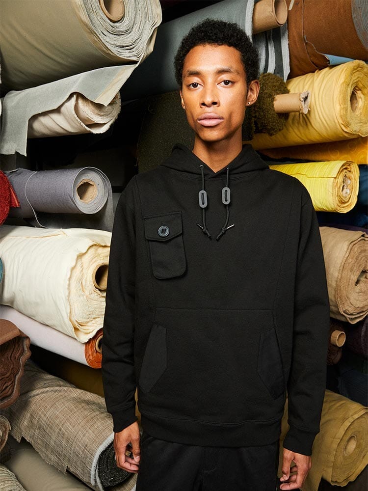 MIXED MEDIA HOODIE SEASONAL