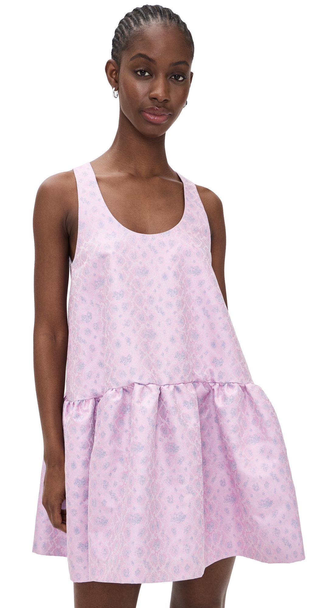 MSGM Jacquard Mini Dress Pink