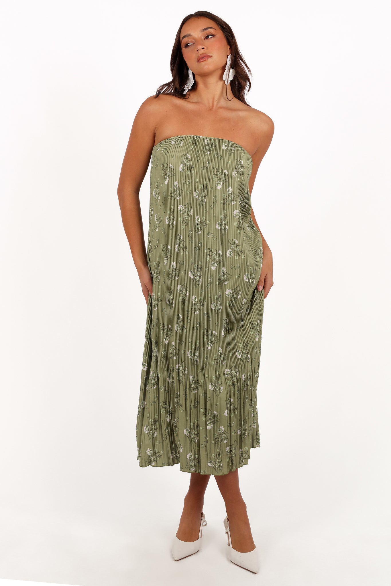 Sylvie Strapless Midi Dress