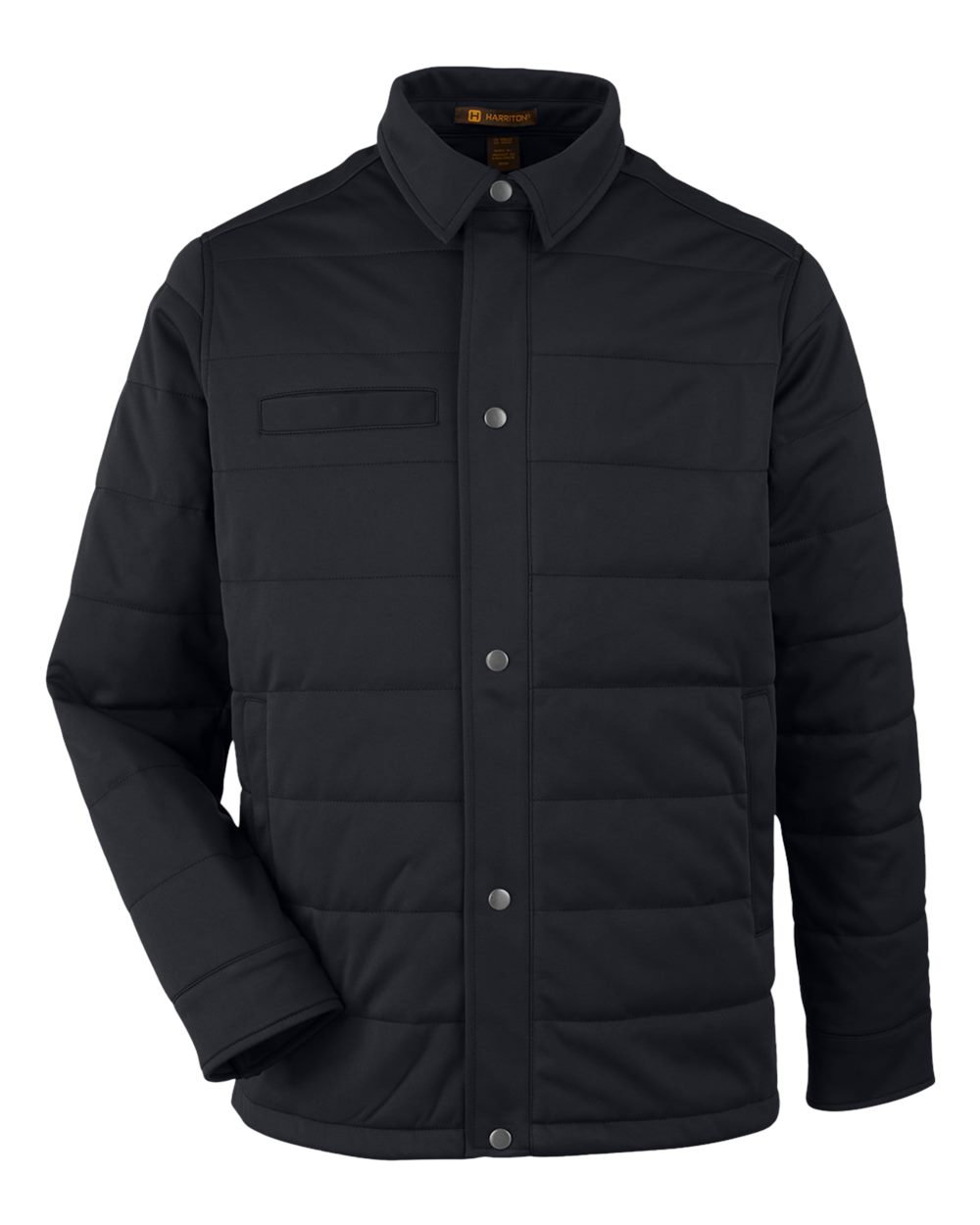 Harriton - M - Unisex Guardian Soft Shell Chore Coat - Black